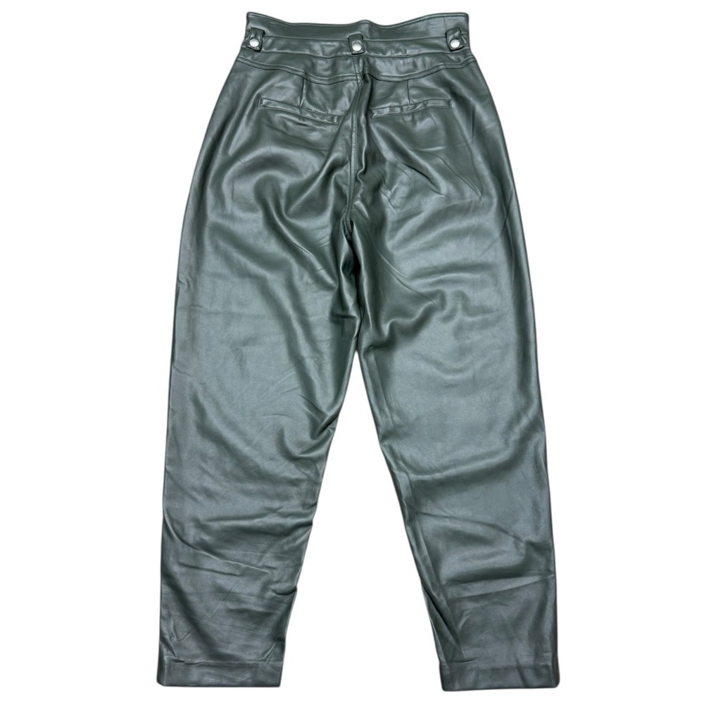 BLANKNYC Green Faux Leather High Waist Tapered Pants Size 30 - Picture 5 of 15